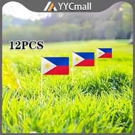Philippine Flaglets Hand Waving Flag Nylon Philippine Small Handle Flag Philippine Flag With Stick