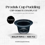 90ml Technoplast Plastic Pudding Cup with Lid Jelly Glass/ Pudding Cup Agar Cup Pudding Cup Free Lid