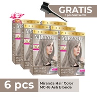 Paket Miranda Ash Blonde Isi 6 / Ash blonde / Abu abu miranda isi 6 / Semir Rambut Ash Blonde 30ml