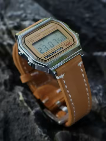 Handmade 18mm Cowhide Watchband for Casio Mod Kit F91W W-800H SGW400 F84 F105/108 A158/168 A159 AE12