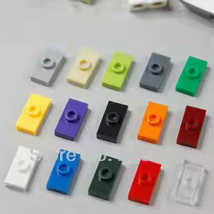 S001 *Plate 1X2 W. 1 Knob*3794 100pcs DIY enlighten block bricks,Compatible With Assembles Particles