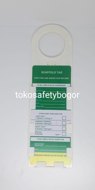 scaffolding tag holder lockout
