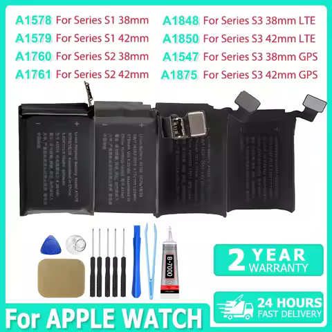 A1579 A1760 A1761 A1847 iWatch Battery For AppleWatch Series 3LTE 3GPS 2 1 Bateria For S1 S2 S3 LTE 