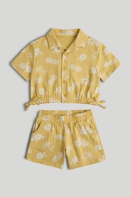 Mothercare Yellow Shirt and Shorts Outfit