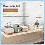 Magnetic Window Sill Extension Board Kitchen Countertop Widening Extension Board Shelf Perforation-F