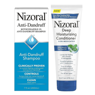 Nizoral shampoo&conditioner ผู้หญิงและผู้ชาย ไนโซรัล แชมพูขจัดรังแคดูแลเส้นผมสําหรับอาการคันหนังศีรษ