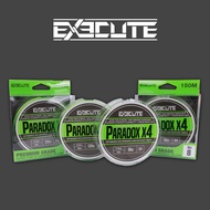 EXECUTE - Paradox X4 Braided Line ~ High Abrasion Resistance, Ultra Thin Fishing Braid Line