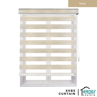 KKBS CURTAIN Fidelio Bidai Zebra Tempahan  Blackout (Fidelio  Blackout Zebra Blinds Custom Made)