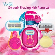 2 ชิ้น เครื่องโกนขนสำหรับผู้หญิง Gillette Venus พร้อมสบู่หล่อลื่น สำหรับผิวแพ้ง่าย การกำจัดขน สำหรับ