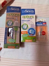 Dr. Brown’s奶樽+奶嘴(全新)