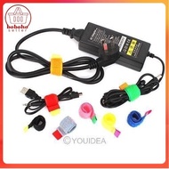 Velcro Cable Binder Strap Fastening Clamp Organizer Charger Case Handphone