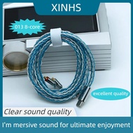 XINHS-013 Dây nâng cấp tai nghe Monocrystalline Đồng mạ bạc+Dây bạc Lá Xanh và Trắng Trộn 2.5-3.5-4.