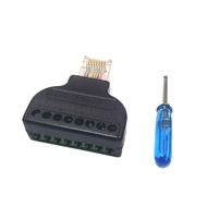 Solder-Free RJ45 Male To 8pin Terminal RJ45 8pin RJ45 8pin Simple Crystal Head Connection DIY
