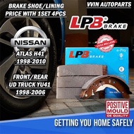 Nissan UD Truck YU41 3Ton Atlas H41 Brake Shoe/Lining LPB
