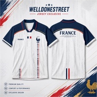 JERSEY FANTASY WORLD CUP/ JERSEY FANTASY FRANCE FULL PRINTING/ FOOTBALL SHIRT FRANCE JERSEY