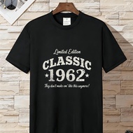 62 Years Old Vintage Classic Car 1962 62nd Birthday T-shirt Same Style For Men And Women 2025 Summer