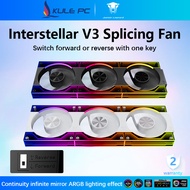 Jungle Leopard Interstellar V3 CPU Building Block Fan 120mm Forward And Reverse Switching Infinity M