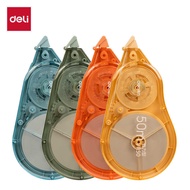 Deli Correction Tape VR50 Large Capacity Labor-Saving Smooth Correction Tape 50m High-Appearance Stu