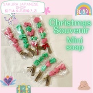 Christmas soap mini gift with tag souvenir