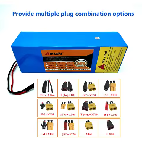 21700 5C Lithium Battery Pack 10S2P 36V 9.8Ah Power Rechargeable 500W-1000W for Electric scooters bi