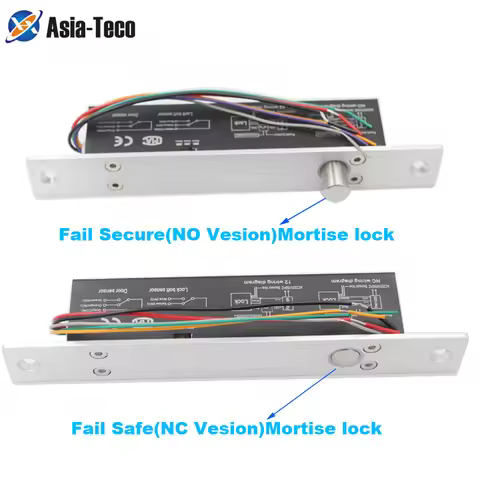 Electric Lock Magnetic Output with Time delay DC 12V Fail Safe fail Secure Bolt Mortise Door Lock NC