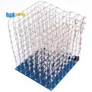3D8 8x8x8 3D Led Cube Light DIY Kit Squared DIY Kit Cube Soldering Kit 3D8 8x8x8 3D Led Cube  3D8 8x