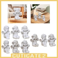 [Cuticate2] Angel Statue Tabletop Ornament Cherub Statue Angel Figurine for Home Room