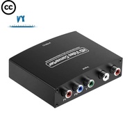 CC 1 Set Black Ypbpr+L/Raudio to HDMI-Compatible Converter Ypbpr to HDMI Component to HDMI HighDefin