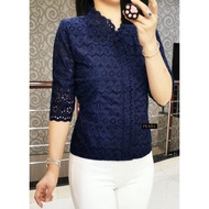 SHOOPI ATASAN BLUS katun bolong/BLOUSE KATUN BANGKOK LEHER RIMPLE