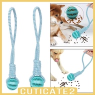 [Cuticate2] Rope and Toy Dog Toy Dog Tough Rope Toy Indoor Outdoor Tug of War Toy Rubber Ball for Small Medium Dog Training