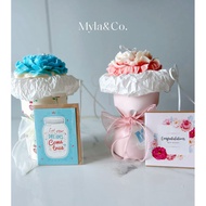 High-quality scented candle bouquet of 1 large peony flower Myla&Co, meaningful gift for decor