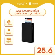 Mens card holder wallet – slim leather bifold with waterproof smart design for everyday use NATOLI R