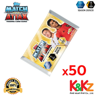 Match Attax 2019/20 Packet 50 ซอง/ การ์ดฟุตบอลแมตช์แอทแทค 2019/20