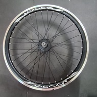 451 WheelSet Alloy 20x1 3/8 Bicycle Alloy Wheel Set Front And Rear Folding Bike / BMX