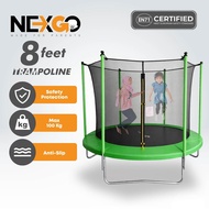 Nexgo Trampoline with Safety Net 8FT 10FT 14FT | Heavy Duty Garden Trampoline | Indoor Outdoor Jumpi