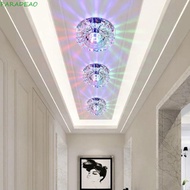 PARADEAO LED Ceiling Lights, 3W Aisle Flush Balcony lamp, Multicolor Downlight Crystal 220V Modern C