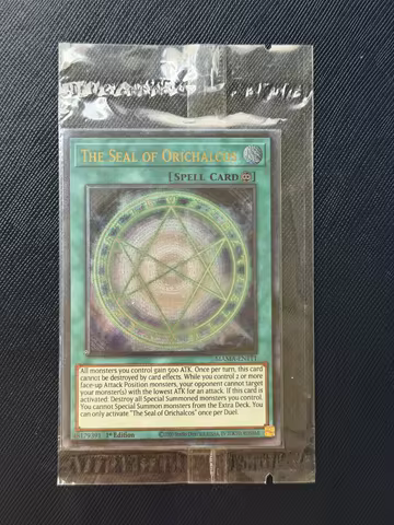Yu-Gi-Oh! DIY Custom Card The Seal of Orichalcos MAMA-EN111 Holographic Collectible Gift for Anime F