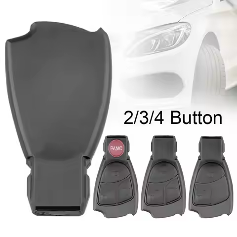 2/3/4 Button Car Key Case ABS Black Key Case Cover Remote Key Shell for Mercedes Benz C B E Class W2