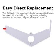 Horett Horizontal Tail Vertical Fuselage Decor Spare Parts for 206 RC Helicopter (White)