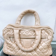 Chanel coco cocoon 淺金手柄手提包/托特包