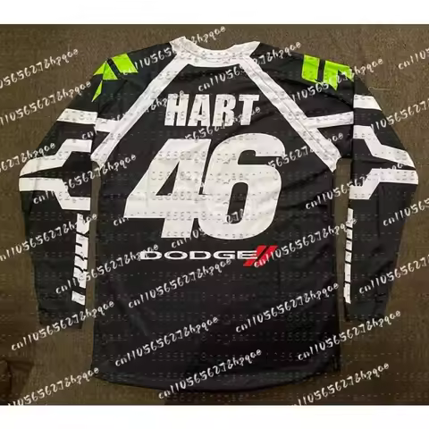 2026 New MX Men's Motorcycle Riding Long Sleeved #46 HART Loose Breathable Quick Drying Shirt Street