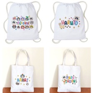 Totebag Tote Bag Treasure Truz Drawstring Bag Kpop Korean Cute Canvas Women Aesthetic