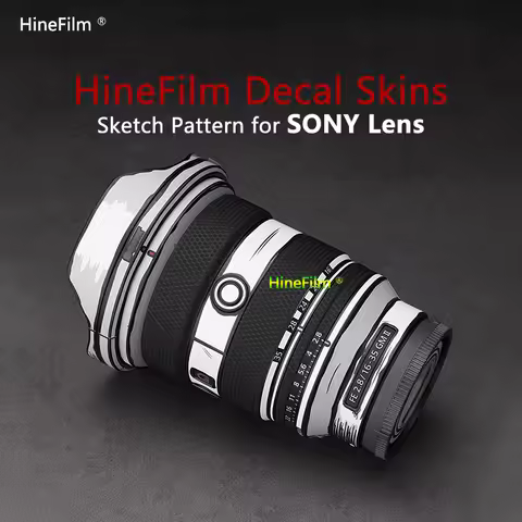 Lens Cover Sticker for Sony 16-35 GM2 2470GM2 24105F4G 2070 2D sketch Decal Skin SEL2470GM2 SEL1635G