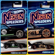 HOT WHEELS NEON SPEEDERS Porsche 993 GT2 + Porsche 934 Turbo RSR + BMW M3 GT2 Diecast Skala 1:64