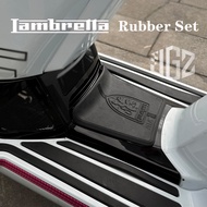 For Lambretta X300 X250 X200 Floor Rubber Strips Center Battery Compartment Rubber Cover