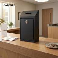 Garende Lockable Wall Mail Box Galvanized Steel Outdoor Collection Unit for Mail Parcel Security Rec