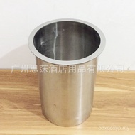 Tong Sampah Atas Meja Bulat 304 Tong Sampah Keluli Tahan Karat Penutup Tong Sampah Terbenam Penutup 