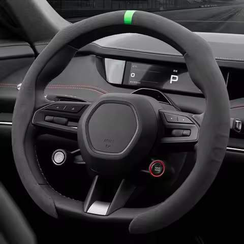 Suede Car Steering Wheel Cover Breathable Leather Non-slip Booster Cover For Audi A1 A3 8V 8P 8L A4 