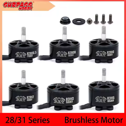 Surpass Hobby BAT 2806.5 2808 2810 2812 3110 3115 Outer Rotor Brushless Motor for RC Airpane FPV Dro
