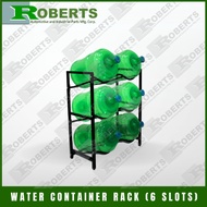 6 SLOTS MINERAL WATER GALLON RACK/ WATER CONTAINER STAND